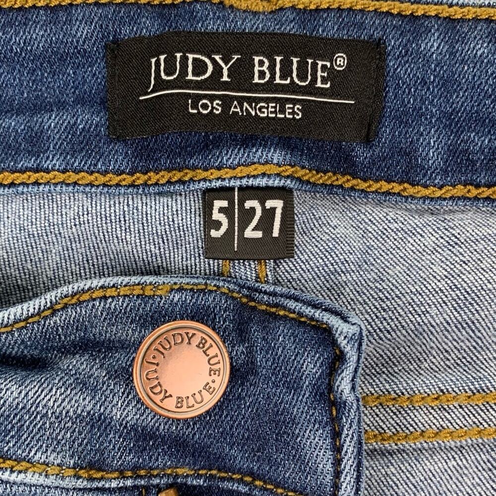 Judy Blue Women's Relaxed Fit Distressed Denim Jeans Style JB8271DK Size: 5/27 - Picture 12 of 15